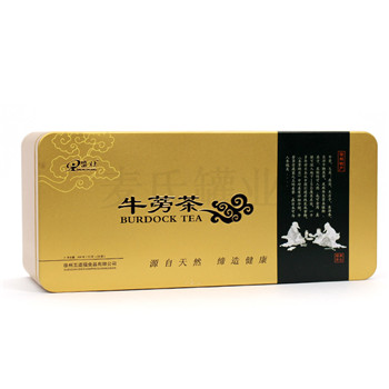 黃金牛蒡茶鐵盒包裝