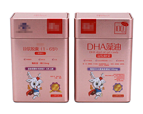 DHA藻油凝膠型糖果鐵罐